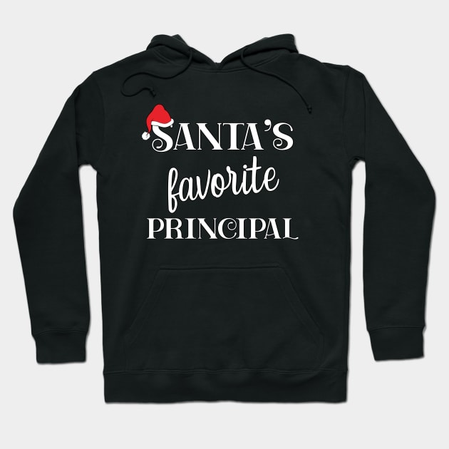 Santa's Favorite Principal Appreciation Gifts Hoodie by JustCreativity